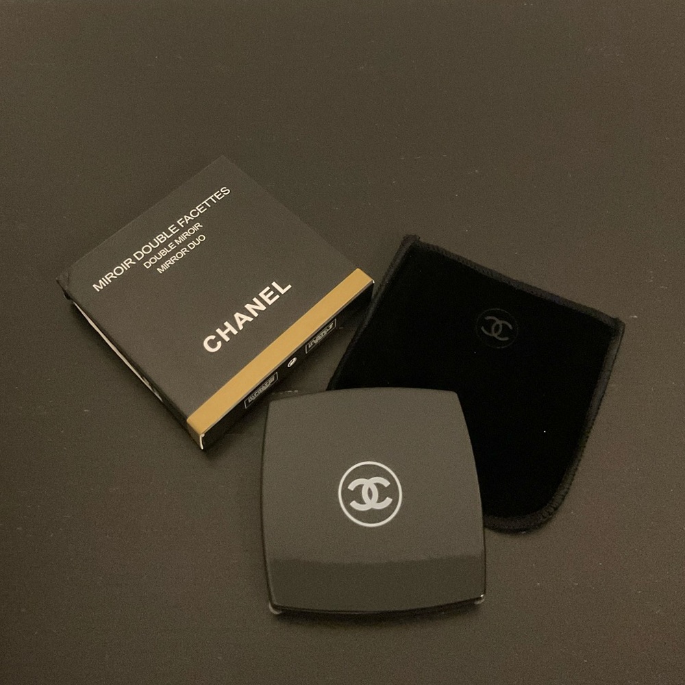 NIB Chanel Black Compact Mirror